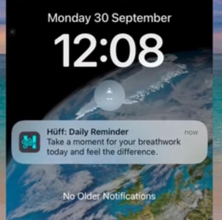 Huff Premium now lets you set daily reminders! ๐