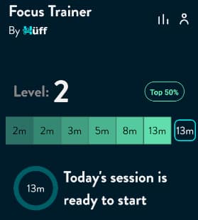 Dev: Work in progress – Focus Trainer